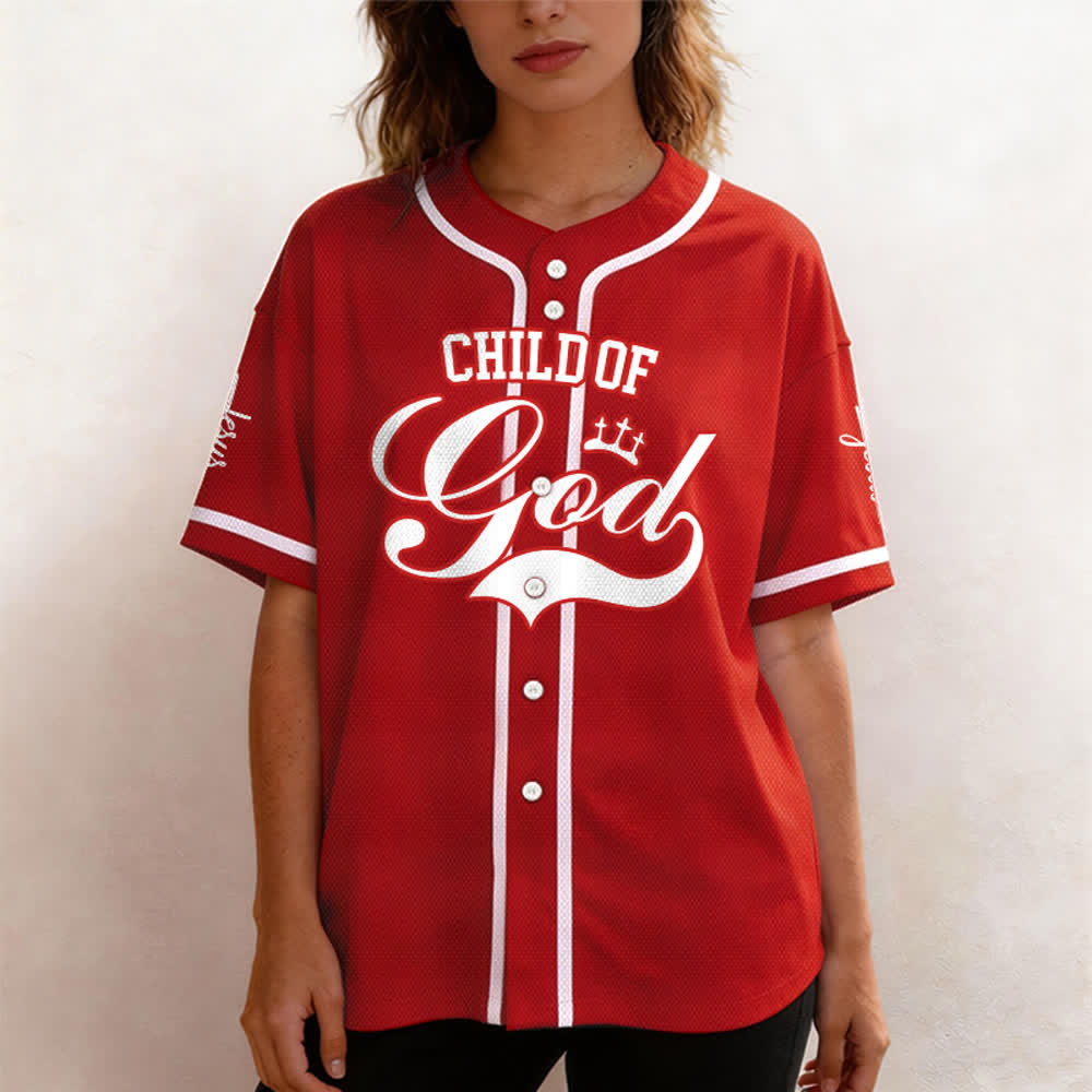 Christianartworkshop Enfant de Dieu Maillot de baseball unisexe personnalisé avec nom et numéro - image 20