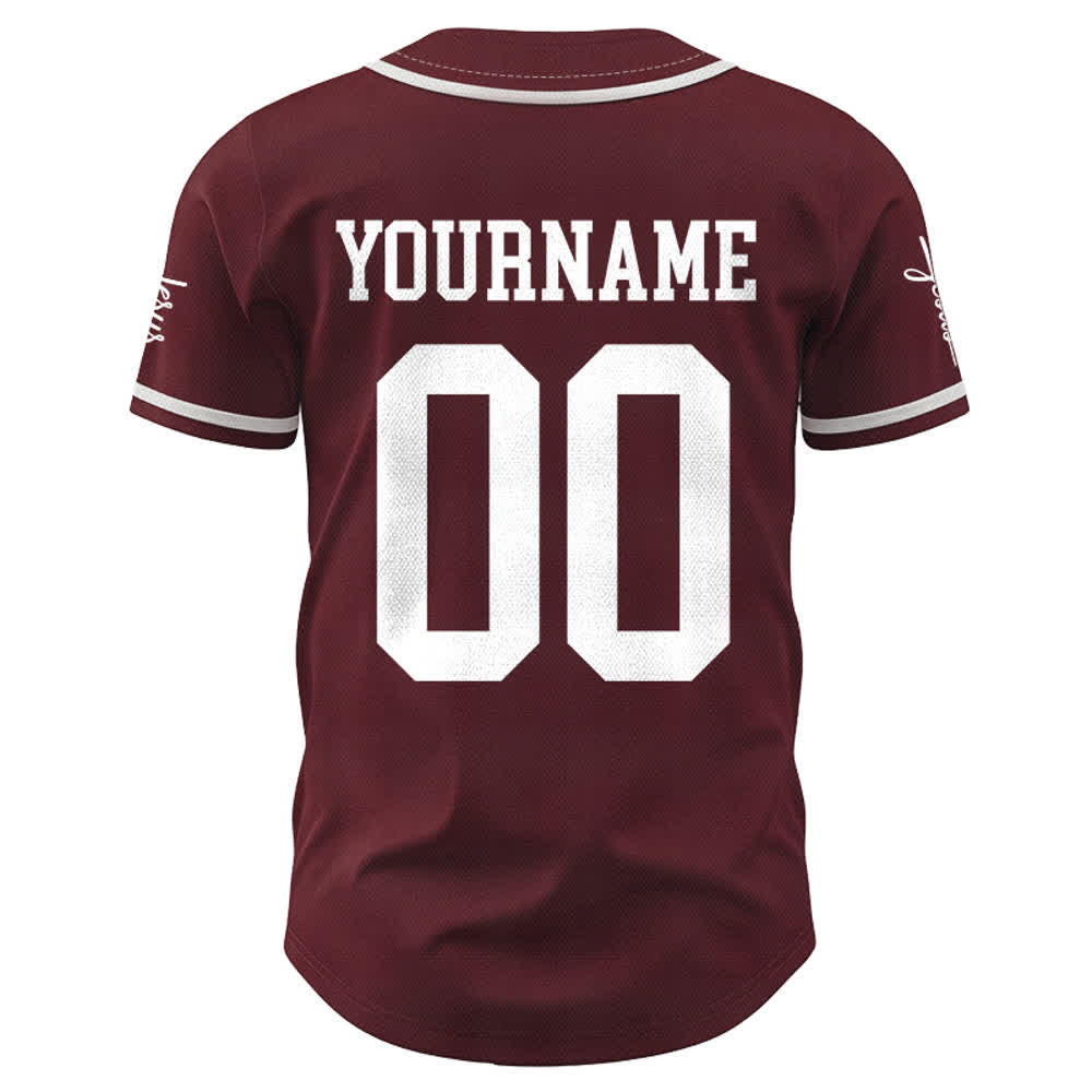 Christianartworkshop Enfant de Dieu Maillot de baseball unisexe personnalisé avec nom et numéro - image 27