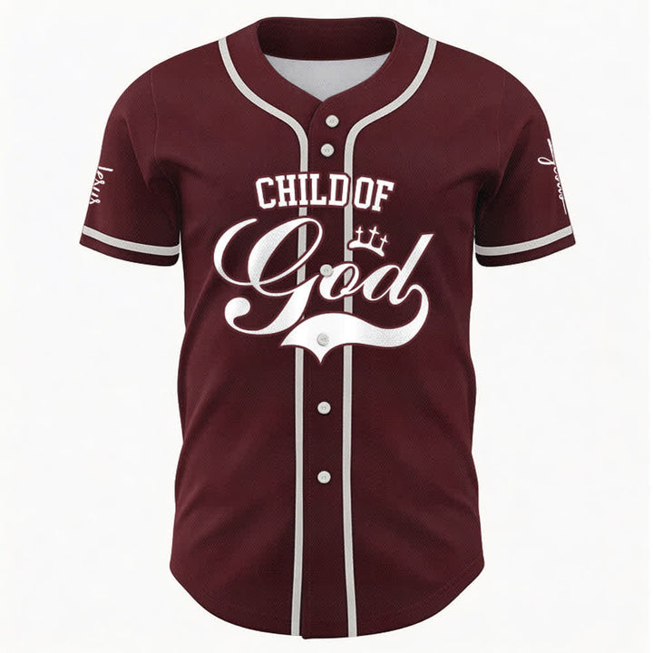 Christianartworkshop Enfant de Dieu Maillot de baseball unisexe personnalisé avec nom et numéro - image 26