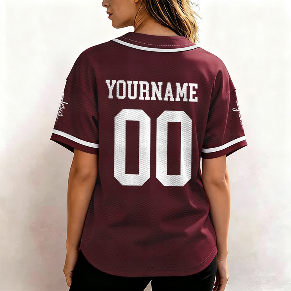 Christianartworkshop Enfant de Dieu Maillot de baseball unisexe personnalisé avec nom et numéro - image 29