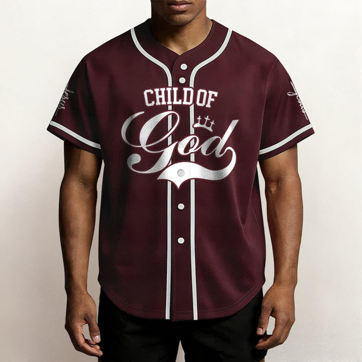 Christianartworkshop Enfant de Dieu Maillot de baseball unisexe personnalisé avec nom et numéro - image 30