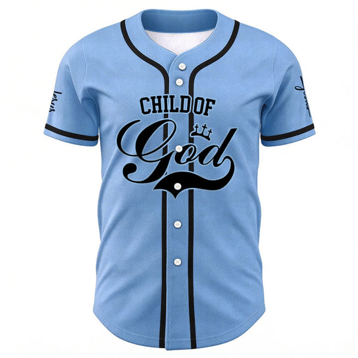 Christianartworkshop Enfant de Dieu Maillot de baseball unisexe personnalisé avec nom et numéro - image 34