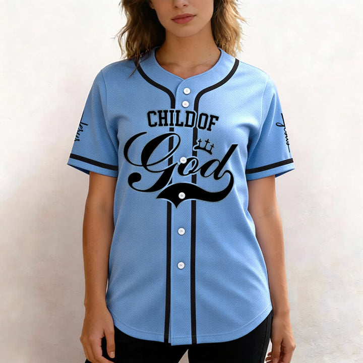 Christianartworkshop Enfant de Dieu Maillot de baseball unisexe personnalisé avec nom et numéro - image 38