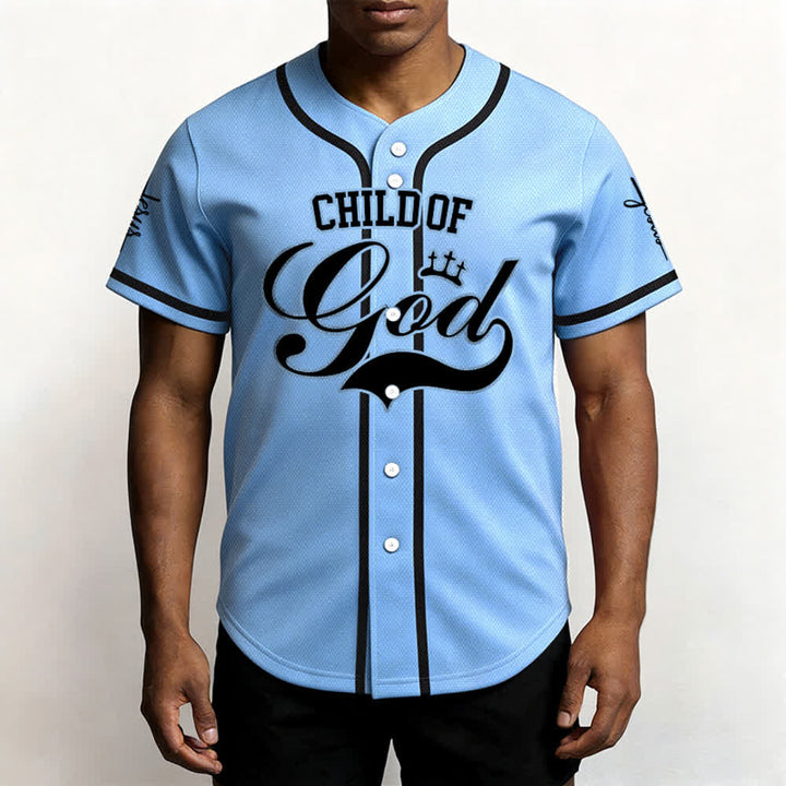 Christianartworkshop Enfant de Dieu Maillot de baseball unisexe personnalisé avec nom et numéro - image 36