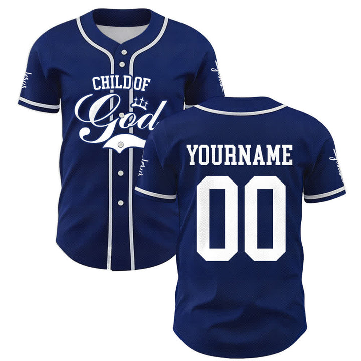 Christianartworkshop Enfant de Dieu Maillot de baseball unisexe personnalisé avec nom et numéro - image 41
