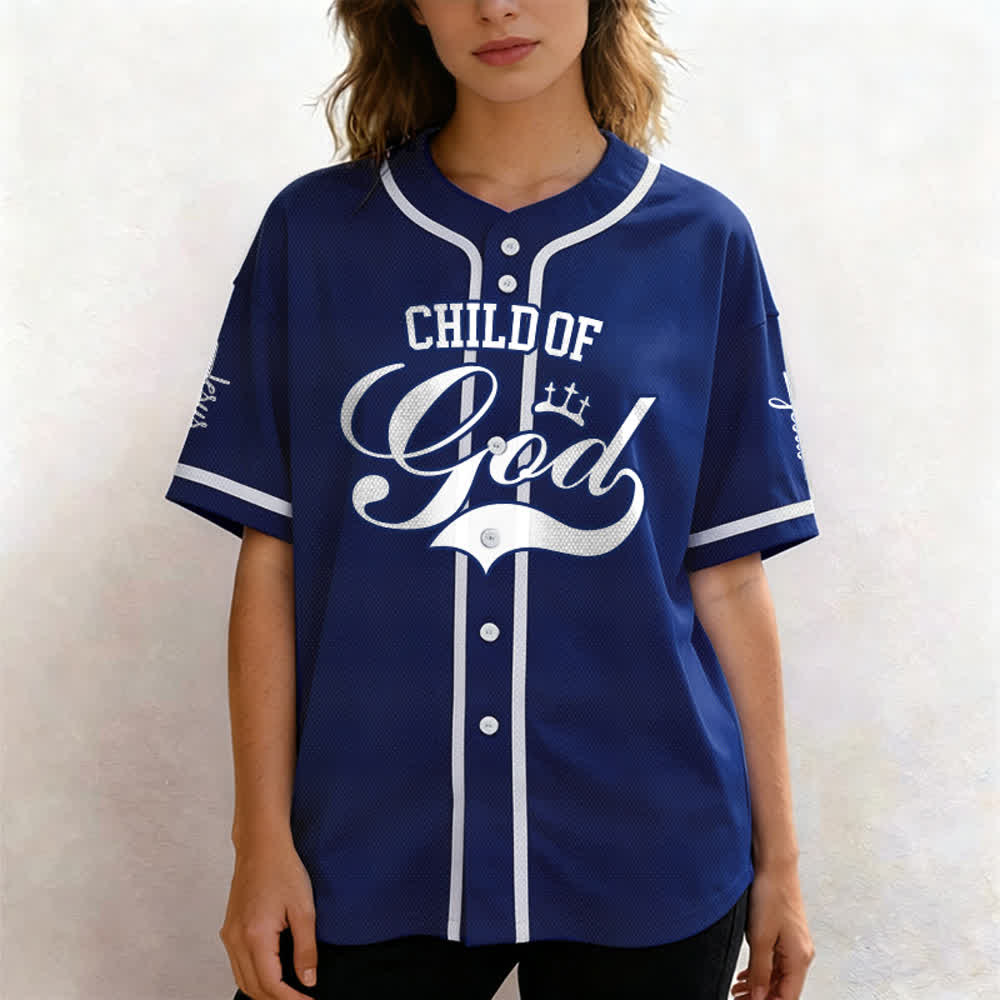 Christianartworkshop Enfant de Dieu Maillot de baseball unisexe personnalisé avec nom et numéro - image 44