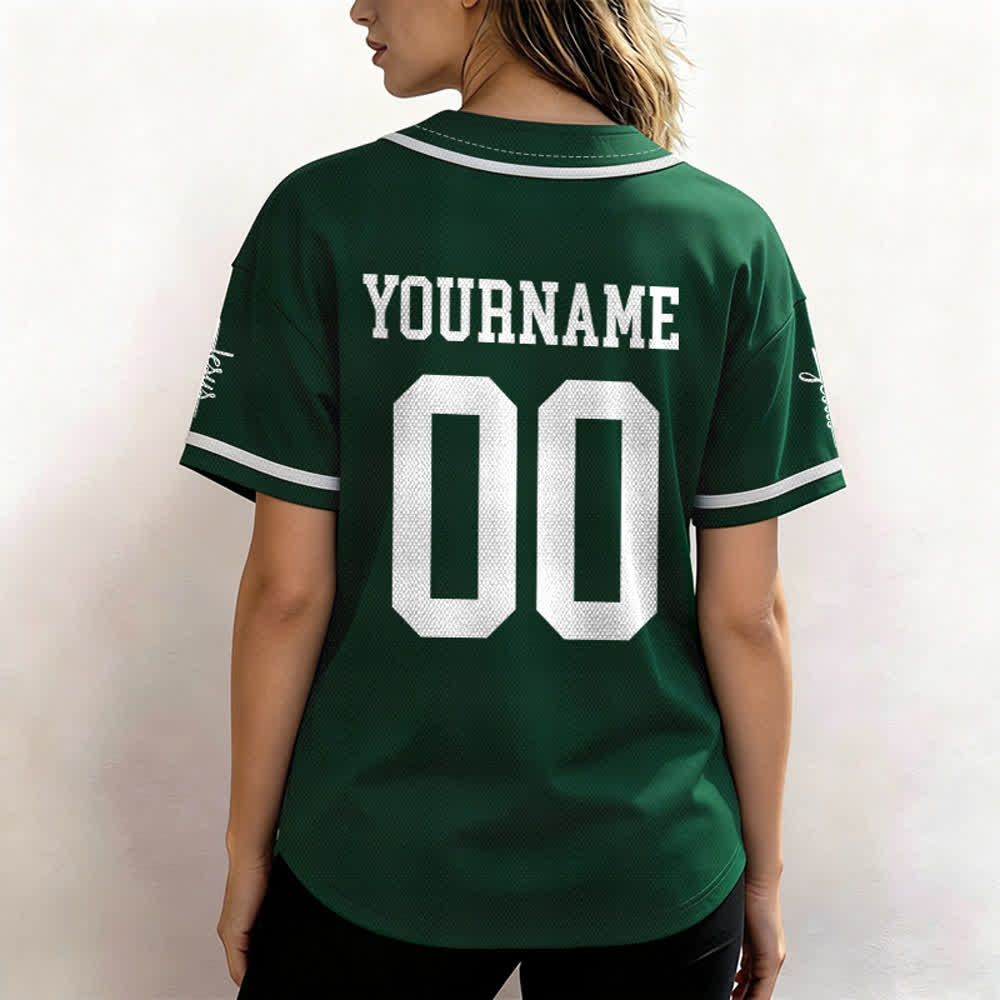 Christianartworkshop Enfant de Dieu Maillot de baseball unisexe personnalisé avec nom et numéro - image 55