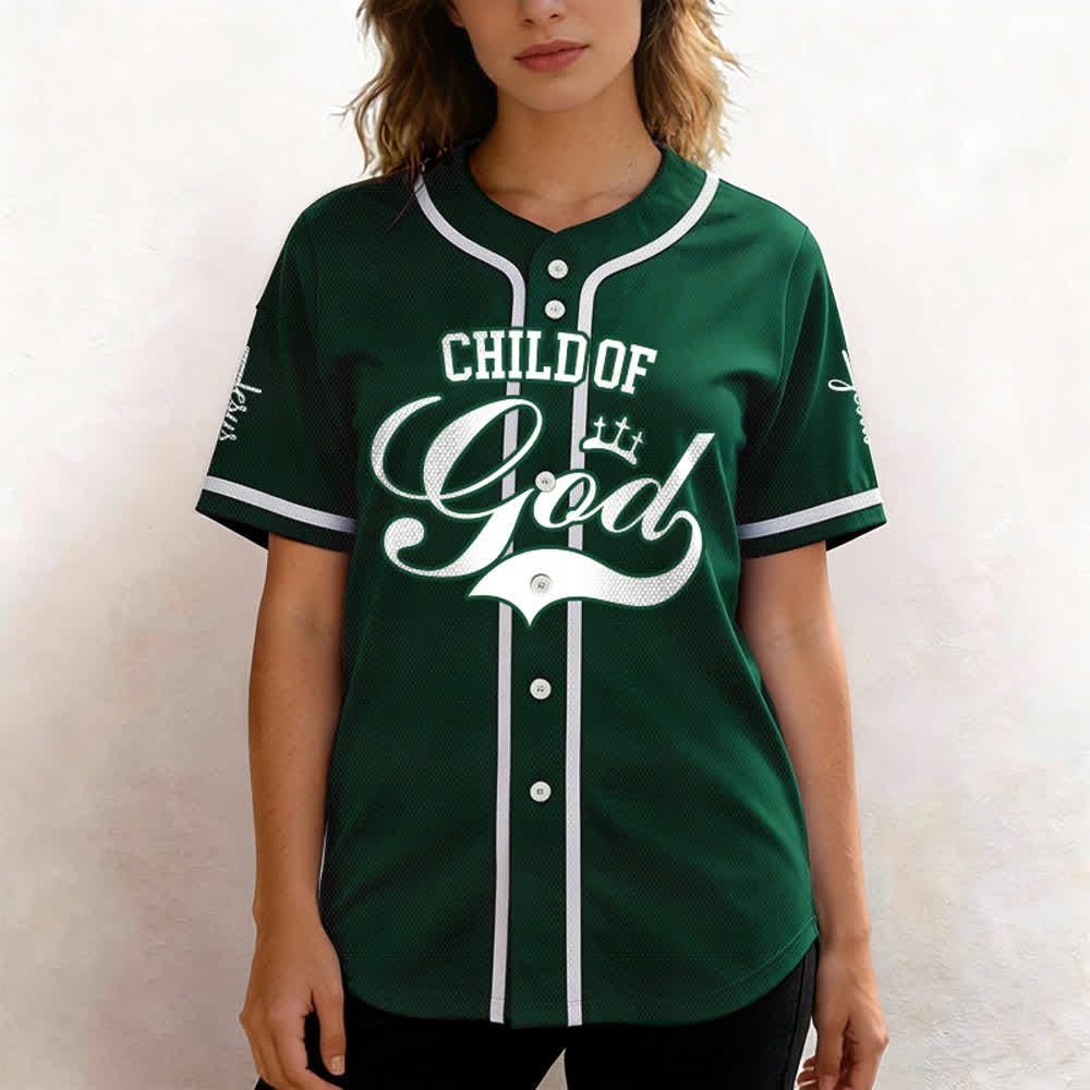 Christianartworkshop Enfant de Dieu Maillot de baseball unisexe personnalisé avec nom et numéro - image 54