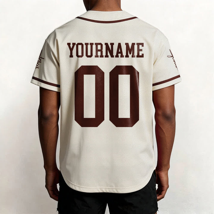 Christianartworkshop Enfant de Dieu Maillot de baseball unisexe personnalisé avec nom et numéro - image 63