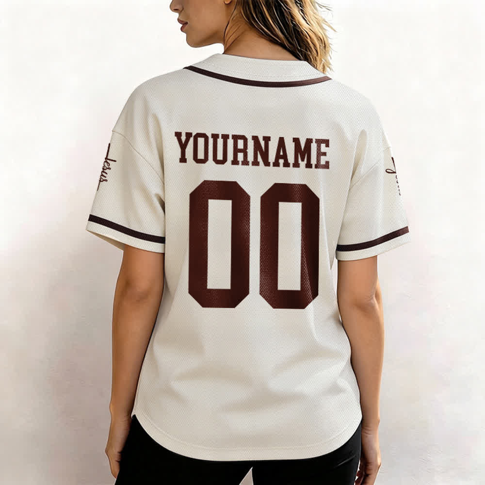 Christianartworkshop Enfant de Dieu Maillot de baseball unisexe personnalisé avec nom et numéro - image 61