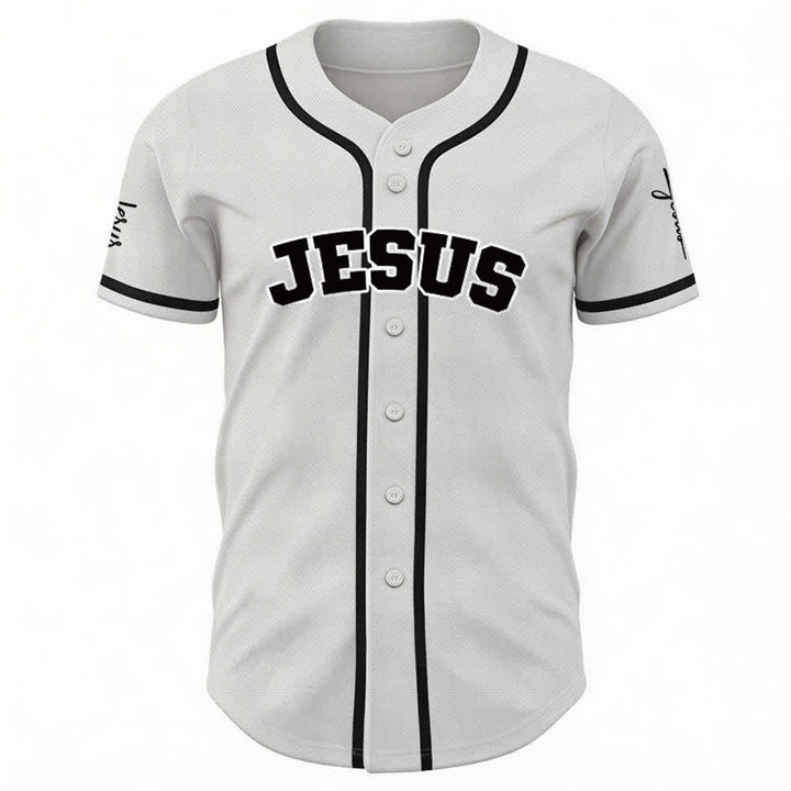 Christianartworkshop Maillot de baseball unisexe personnalisé classique Jésus - image 10