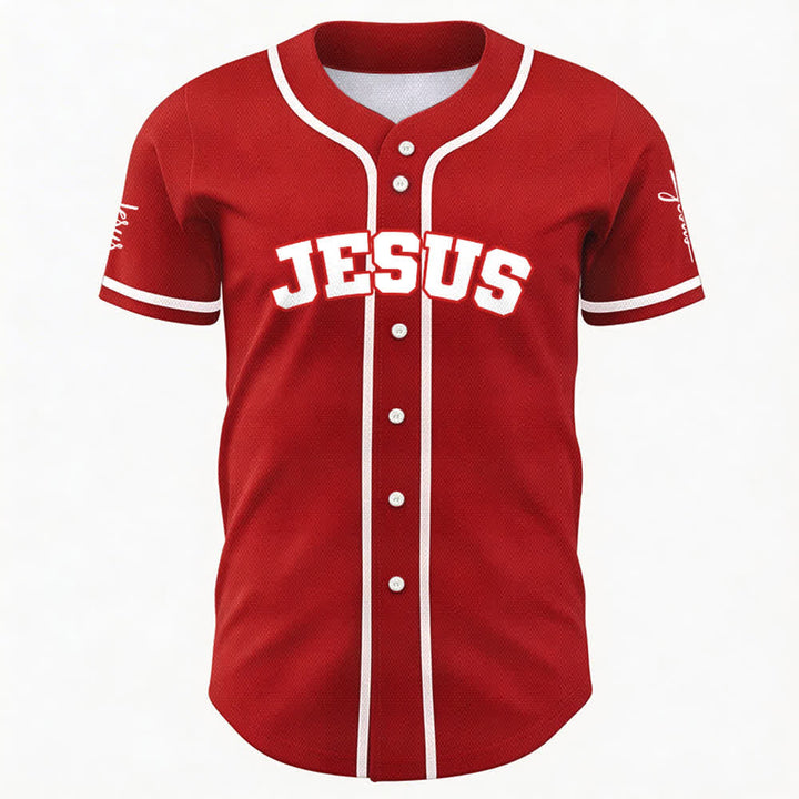 Christianartworkshop Maillot de baseball unisexe personnalisé classique Jésus - image 18