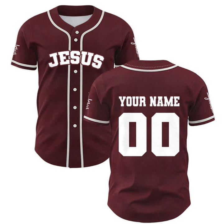 Christianartworkshop Maillot de baseball unisexe personnalisé classique Jésus - image 25