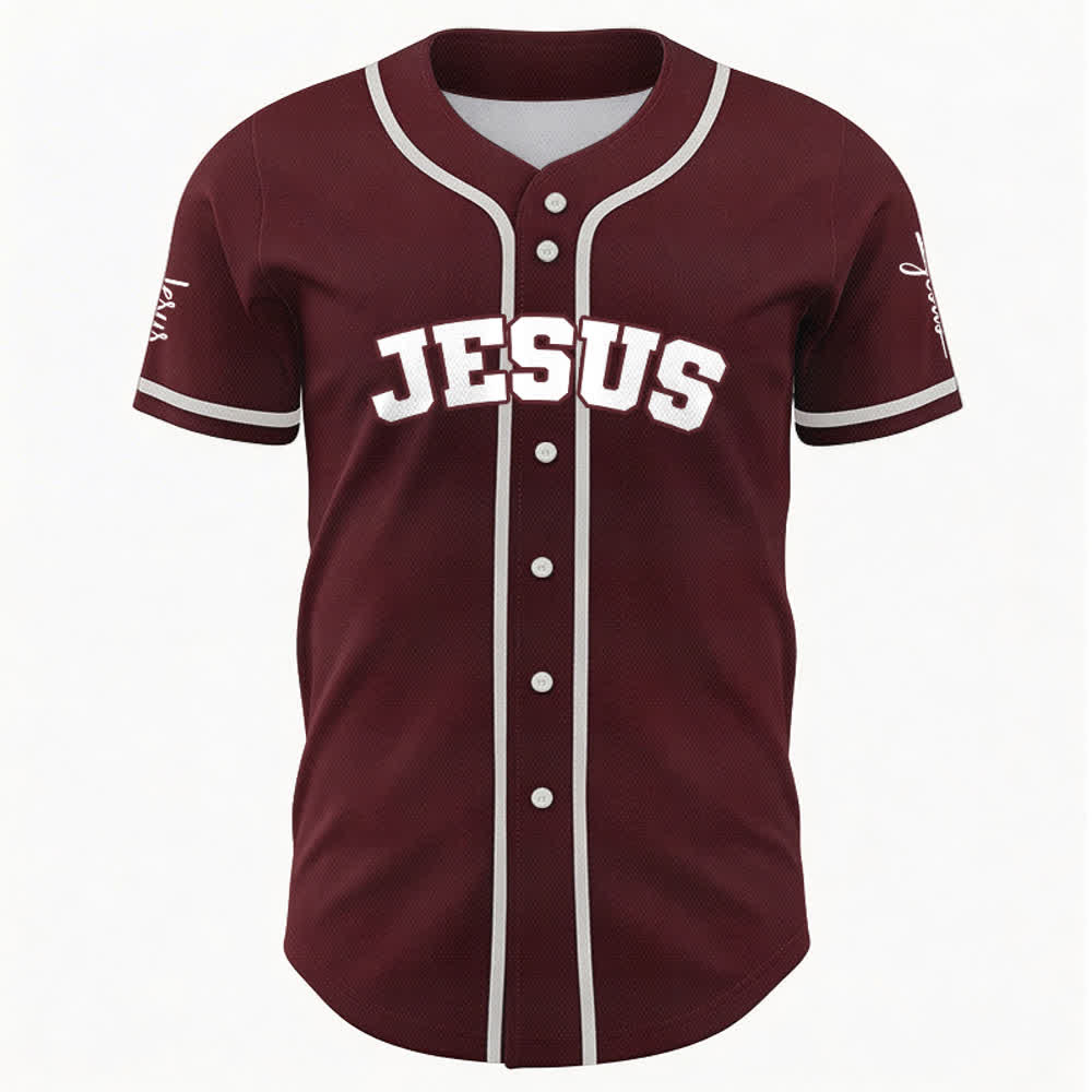 Christianartworkshop Maillot de baseball unisexe personnalisé classique Jésus - image 26