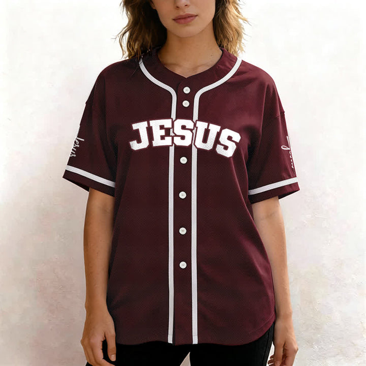 Christianartworkshop Maillot de baseball unisexe personnalisé classique Jésus - image 28