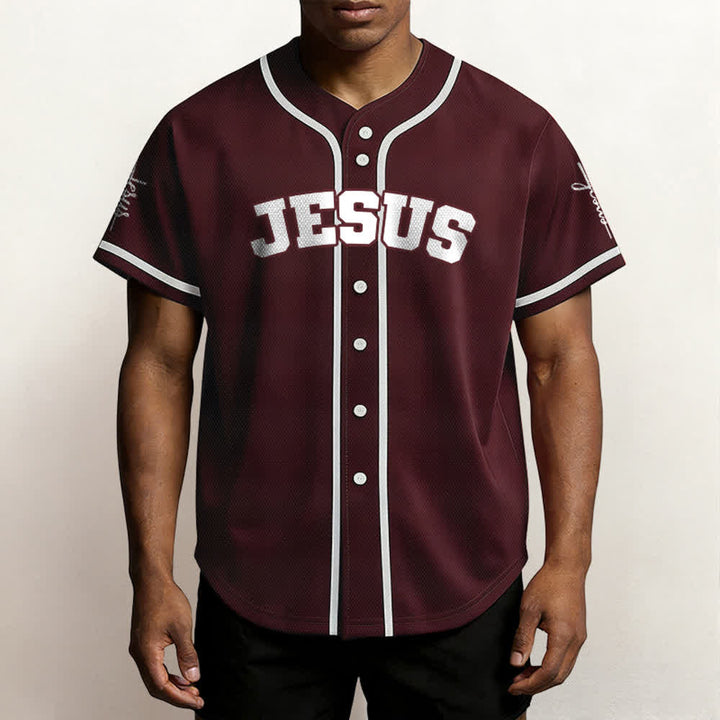 Christianartworkshop Maillot de baseball unisexe personnalisé classique Jésus - image 30