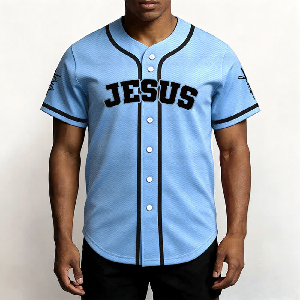 Christianartworkshop Maillot de baseball unisexe personnalisé classique Jésus - image 36