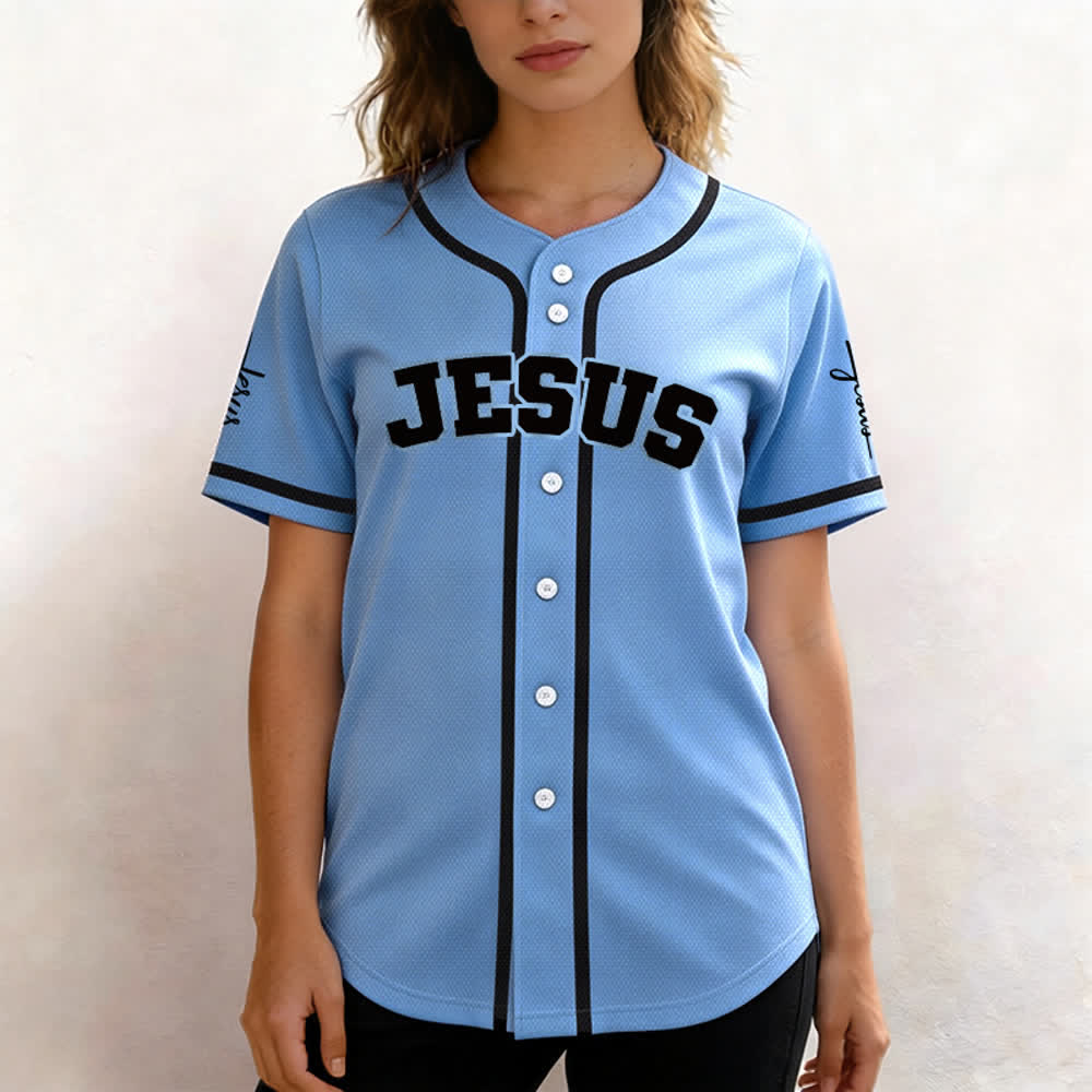 Christianartworkshop Maillot de baseball unisexe personnalisé classique Jésus - image 38