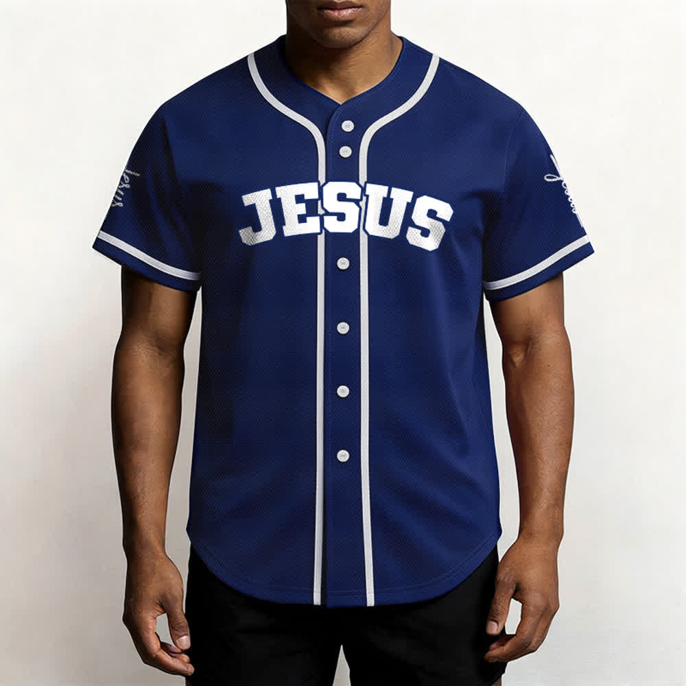 Christianartworkshop Maillot de baseball unisexe personnalisé classique Jésus - image 44
