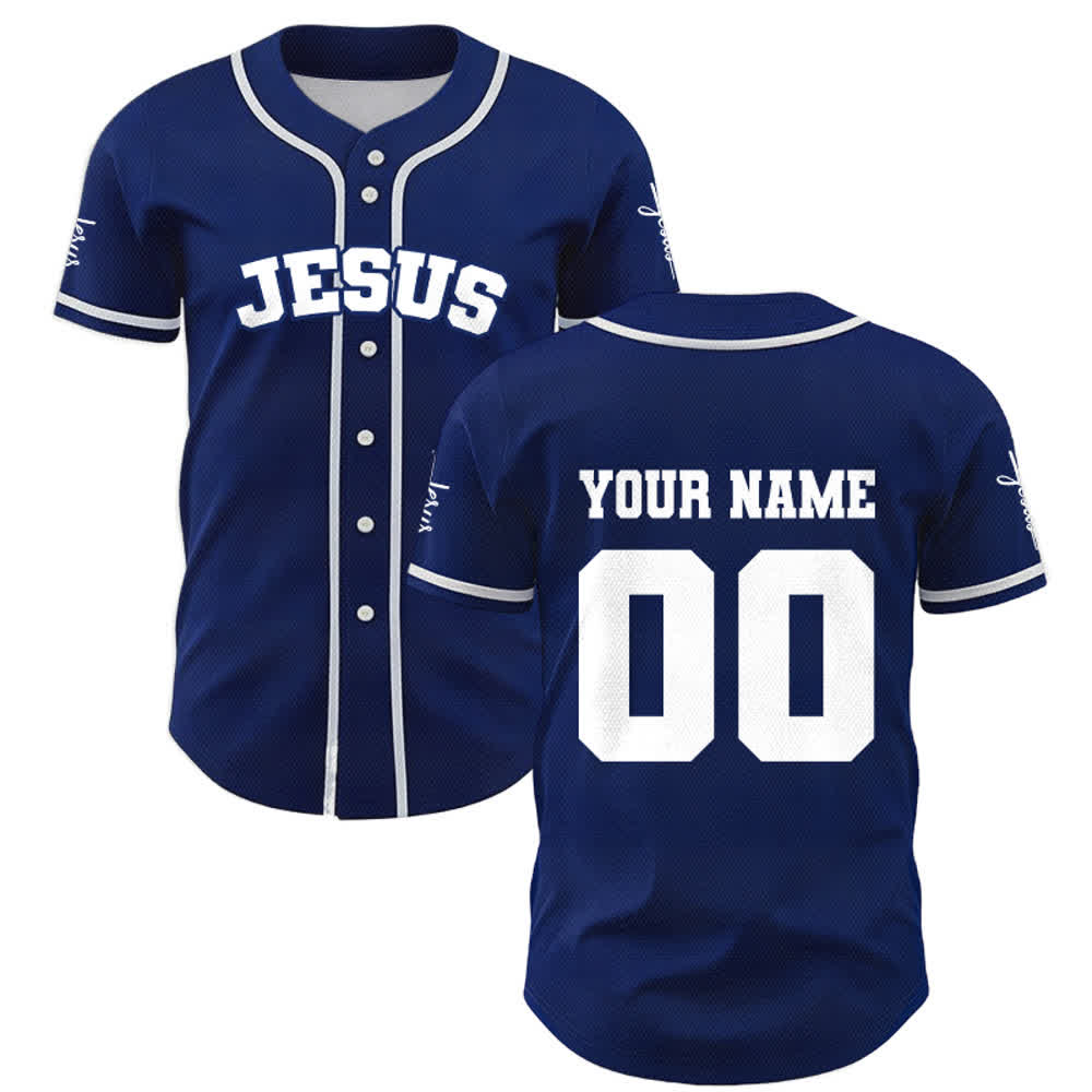 Christianartworkshop Maillot de baseball unisexe personnalisé classique Jésus - image 41