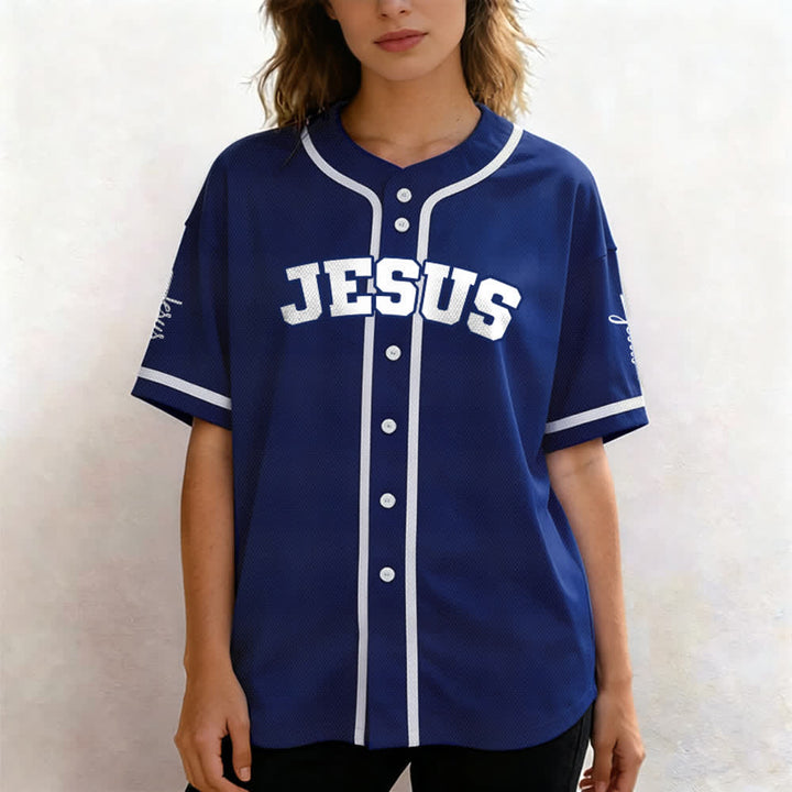 Christianartworkshop Maillot de baseball unisexe personnalisé classique Jésus - image 46