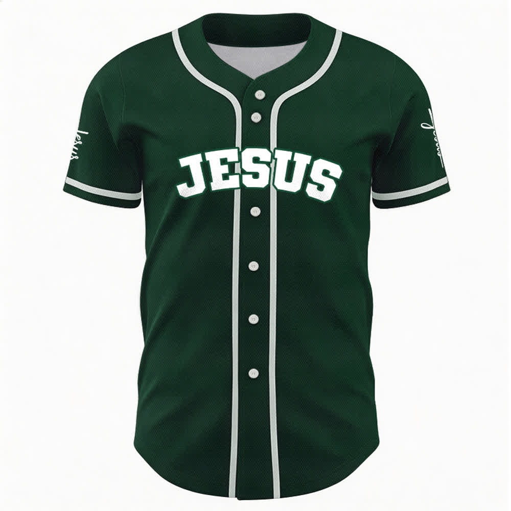 Christianartworkshop Maillot de baseball unisexe personnalisé classique Jésus - image 50