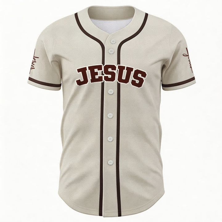 Christianartworkshop Maillot de baseball unisexe personnalisé classique Jésus - image 58