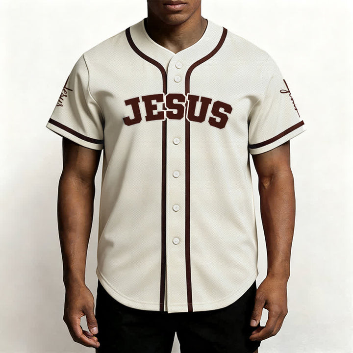 Christianartworkshop Maillot de baseball unisexe personnalisé classique Jésus - image 60