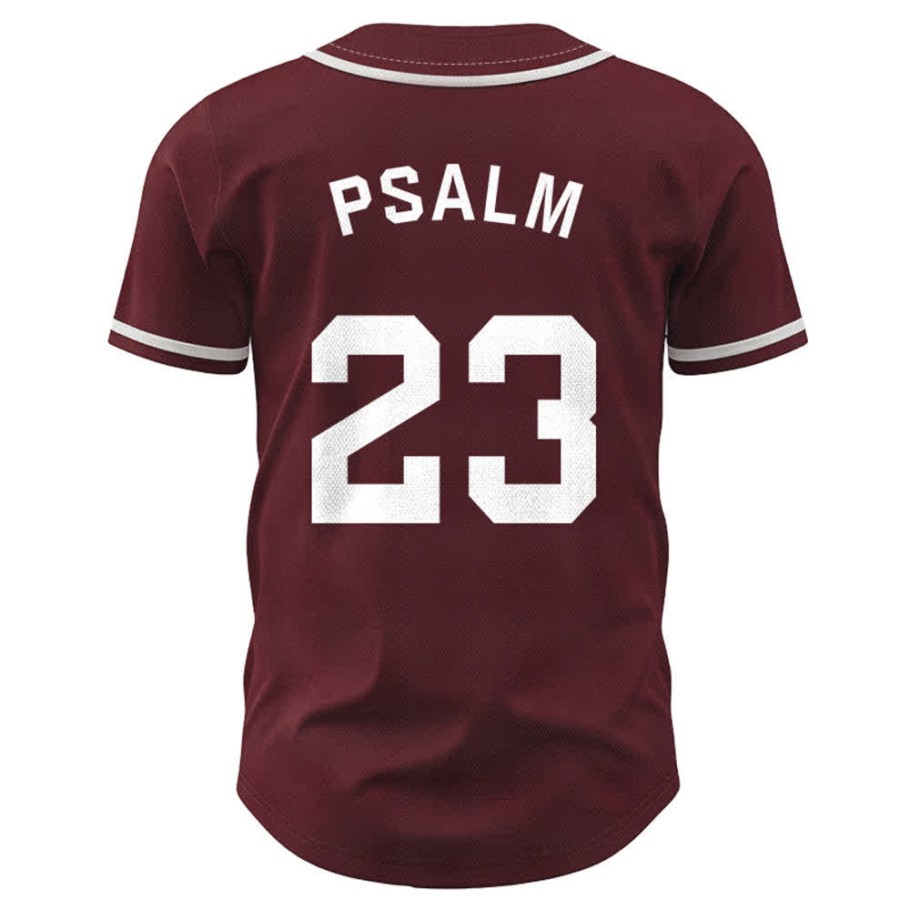 Maillot de baseball unisexe style rétro sport Christianartworkshop Psaume 23 - image 30