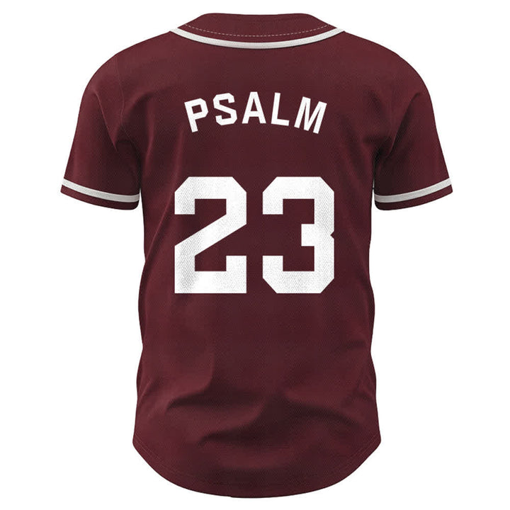 Maillot de baseball unisexe style rétro sport Christianartworkshop Psaume 23 - image 30