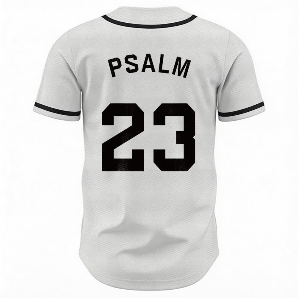 Maillot de baseball unisexe style rétro sport Christianartworkshop Psaume 23 - image 9