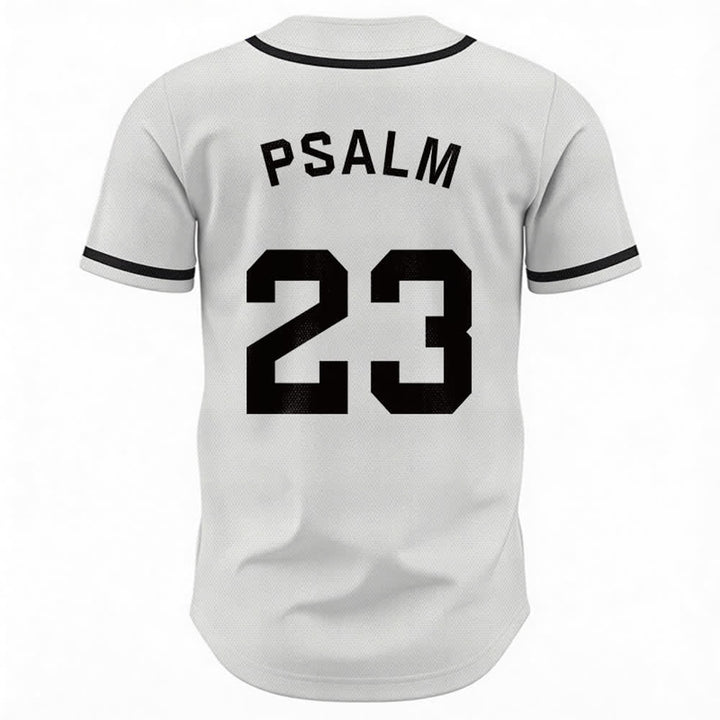 Maillot de baseball unisexe style rétro sport Christianartworkshop Psaume 23 - image 9