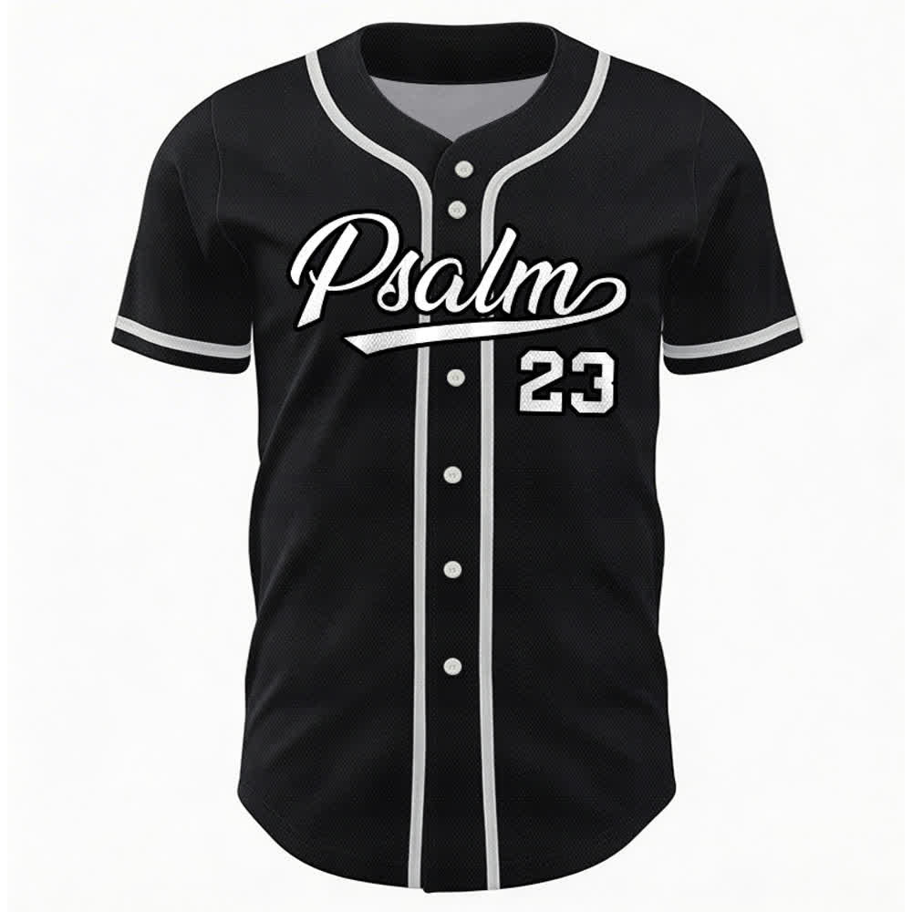 Maillot de baseball unisexe style rétro sport Christianartworkshop Psaume 23 - image 15