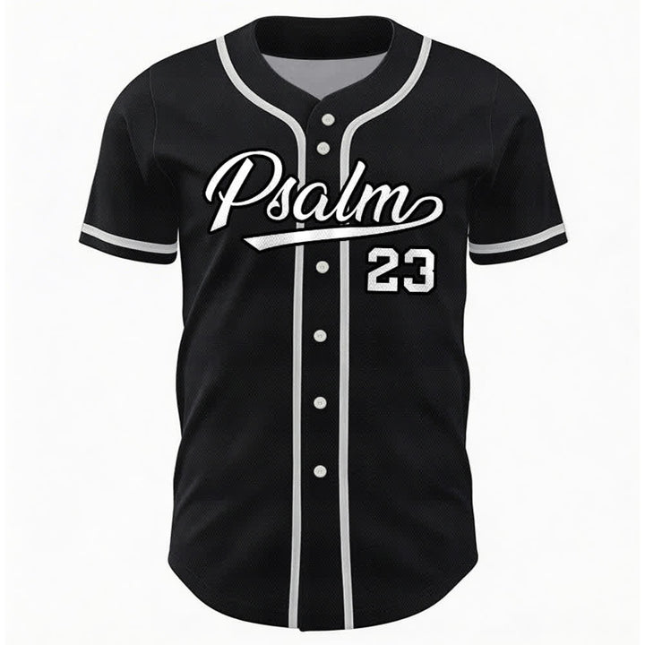 Maillot de baseball unisexe style rétro sport Christianartworkshop Psaume 23 - image 15