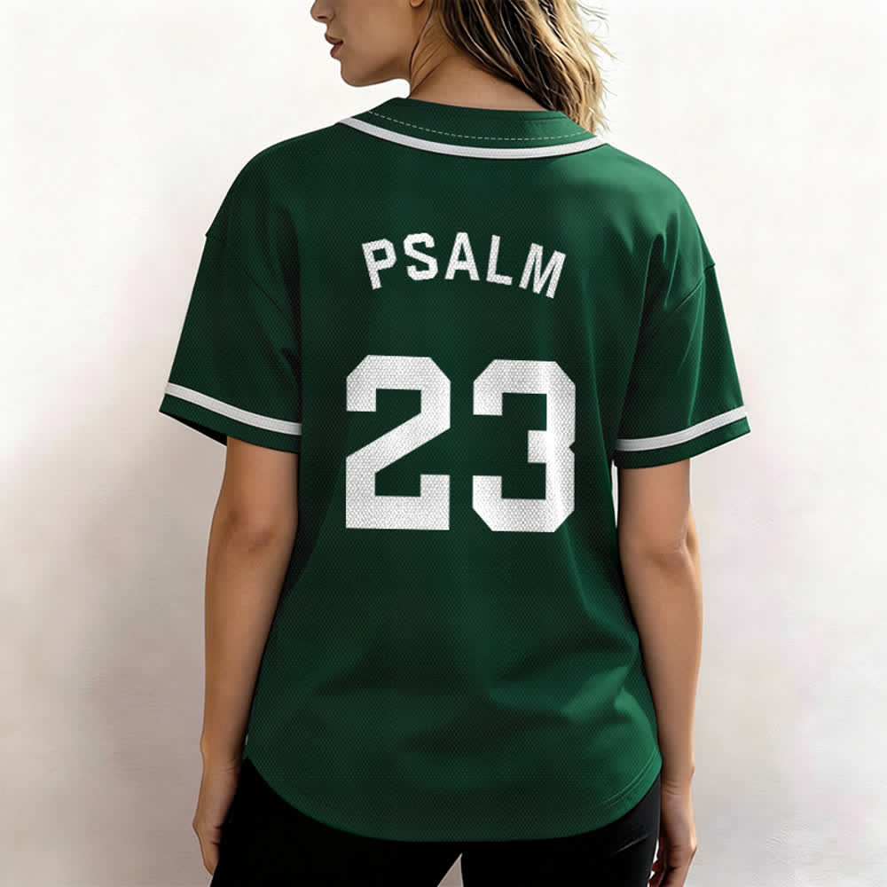 Maillot de baseball unisexe style rétro sport Christianartworkshop Psaume 23 - image 48