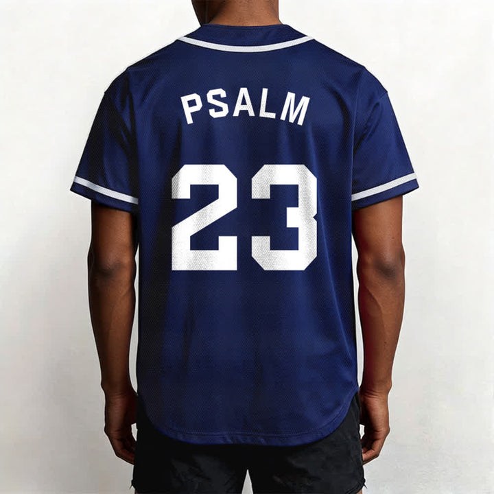 Maillot de baseball unisexe style rétro sport Christianartworkshop Psaume 23 - image 4