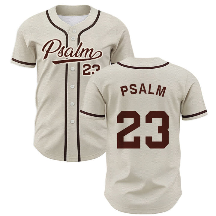 Maillot de baseball unisexe style rétro sport Christianartworkshop Psaume 23 - Abricot - 5XL - image 49