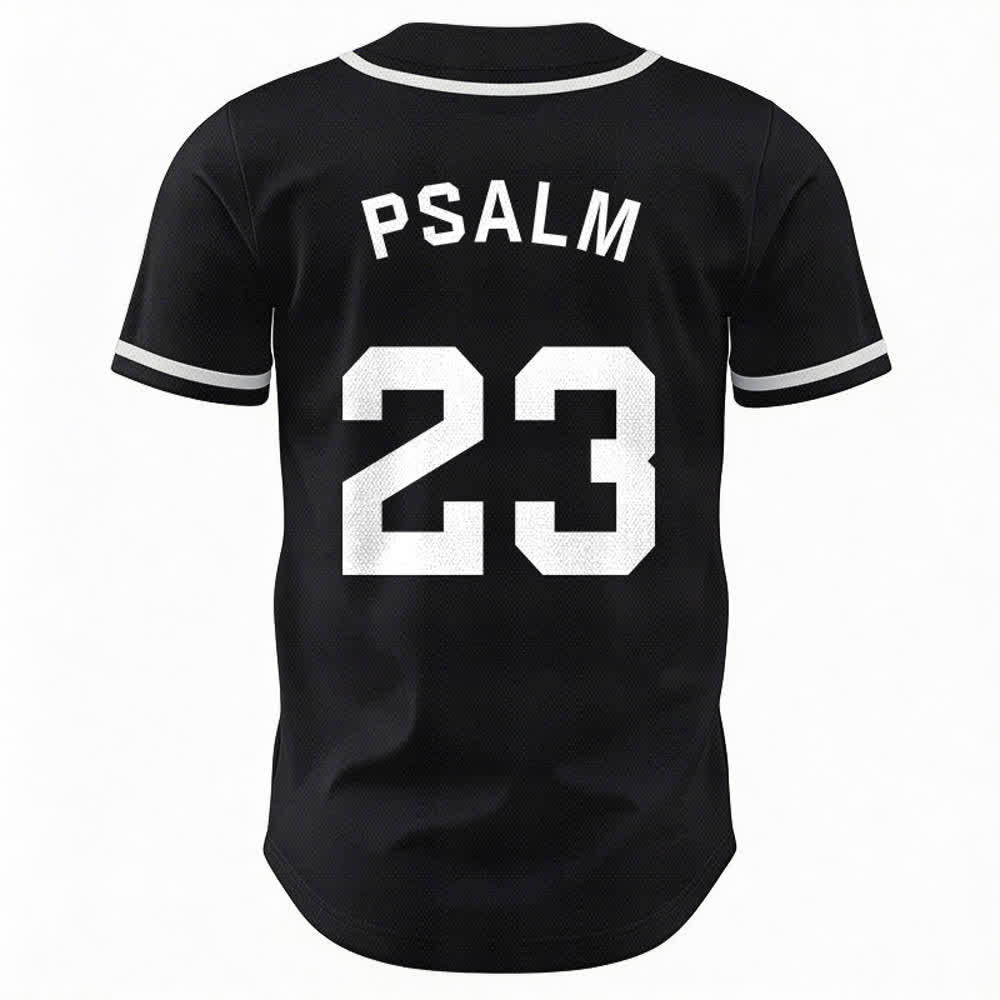 Maillot de baseball unisexe style rétro sport Christianartworkshop Psaume 23 - image 16