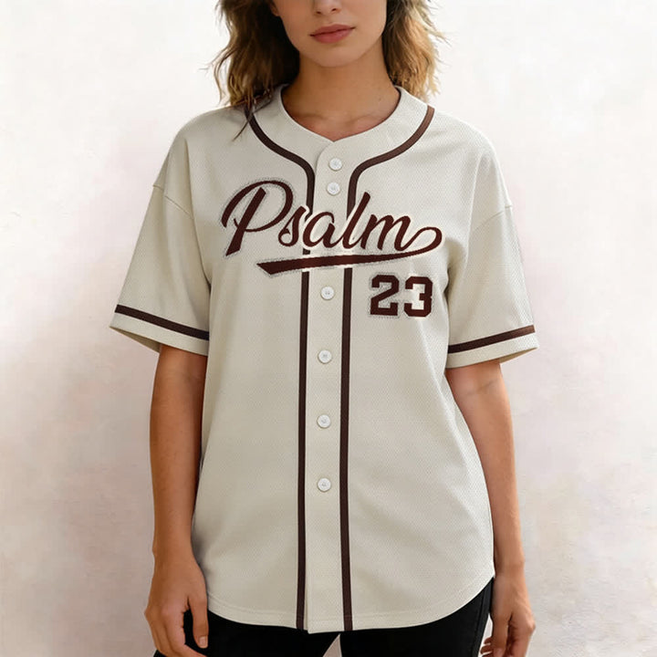 Maillot de baseball unisexe style rétro sport Christianartworkshop Psaume 23 - image 52