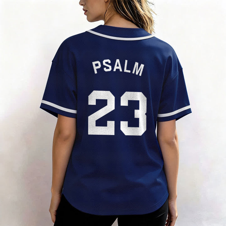 Maillot de baseball unisexe style rétro sport Christianartworkshop Psaume 23 - image 6