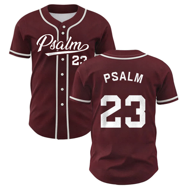 Maillot de baseball unisexe style rétro sport Christianartworkshop Psaume 23 - Vin - 5XL - image 28