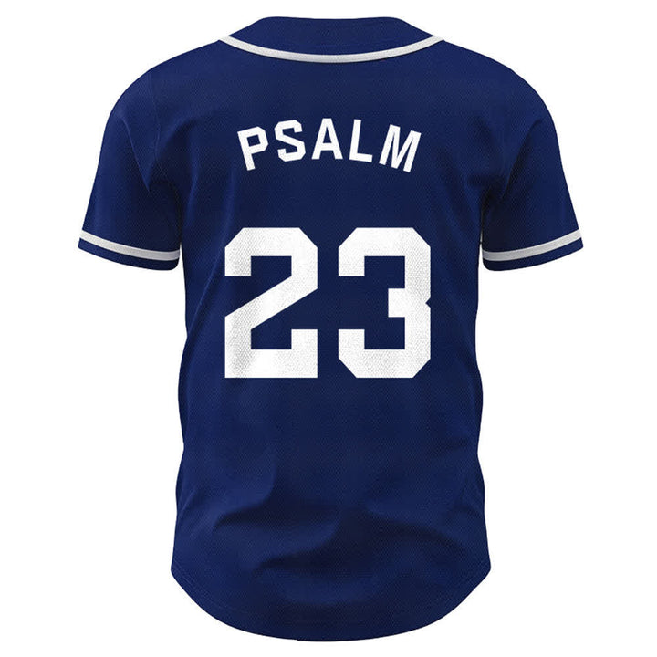 Maillot de baseball unisexe style rétro sport Christianartworkshop Psaume 23 - image 2