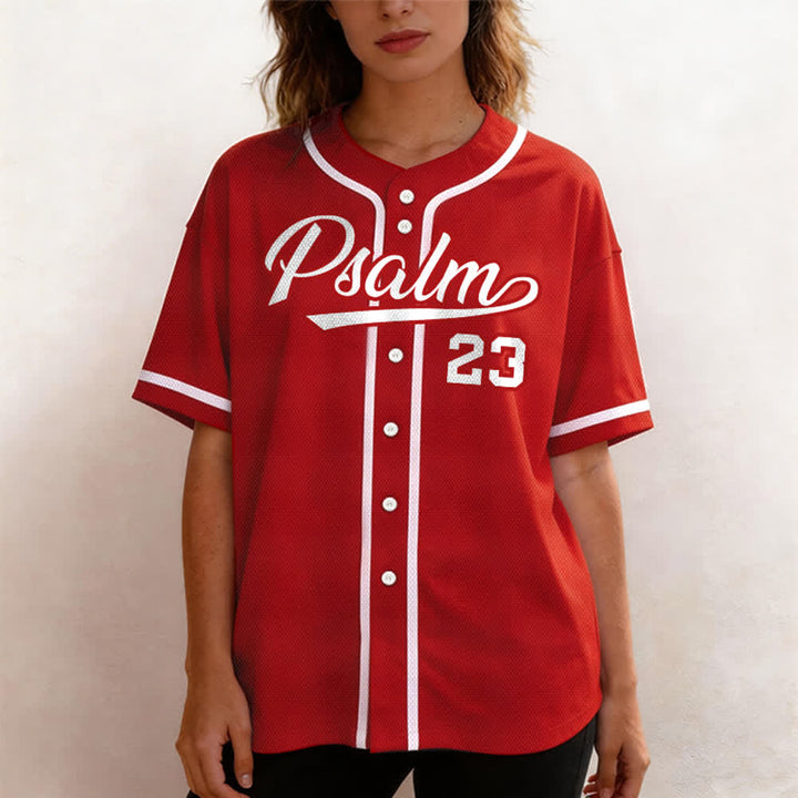 Maillot de baseball unisexe style rétro sport Christianartworkshop Psaume 23 - image 26