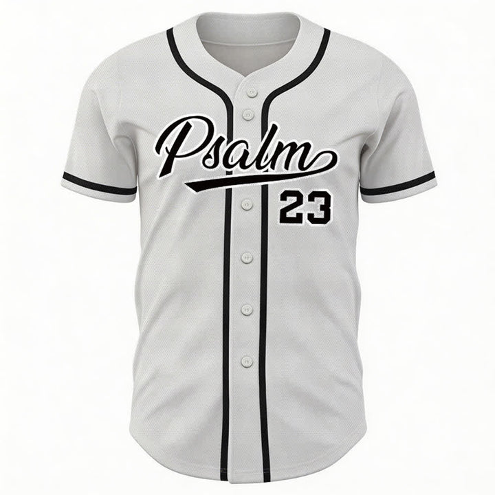 Maillot de baseball unisexe style rétro sport Christianartworkshop Psaume 23 - image 8