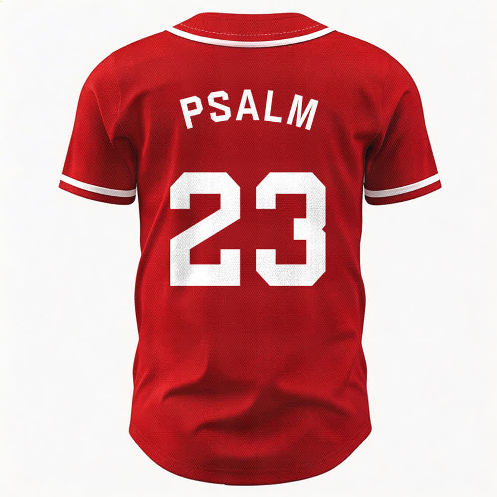 Maillot de baseball unisexe style rétro sport Christianartworkshop Psaume 23 - image 23