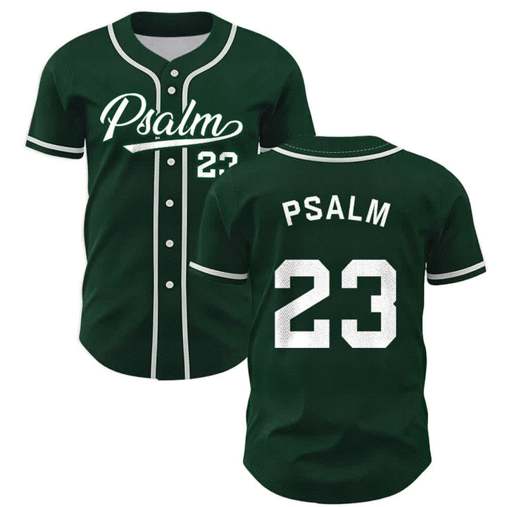 Maillot de baseball unisexe style rétro sport Christianartworkshop Psaume 23 - Vert - 5XL - image 42