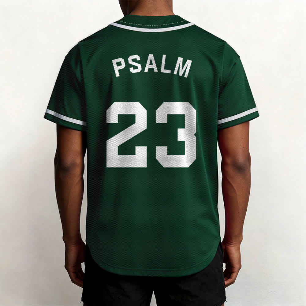 Maillot de baseball unisexe style rétro sport Christianartworkshop Psaume 23 - image 46