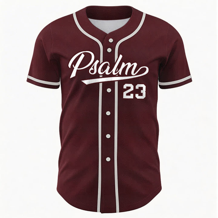 Maillot de baseball unisexe style rétro sport Christianartworkshop Psaume 23 - image 29