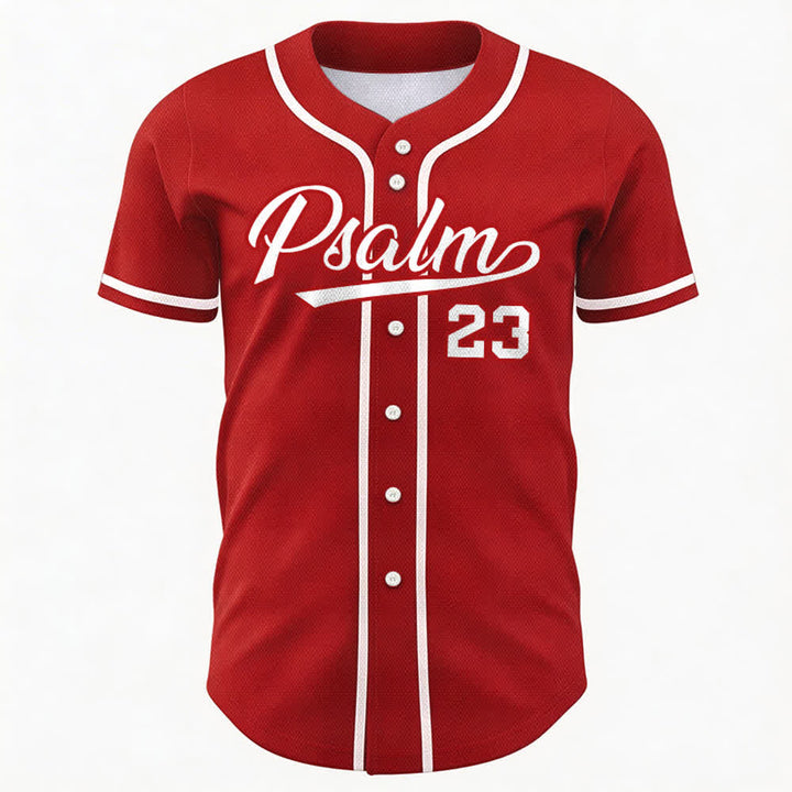 Maillot de baseball unisexe style rétro sport Christianartworkshop Psaume 23 - image 22