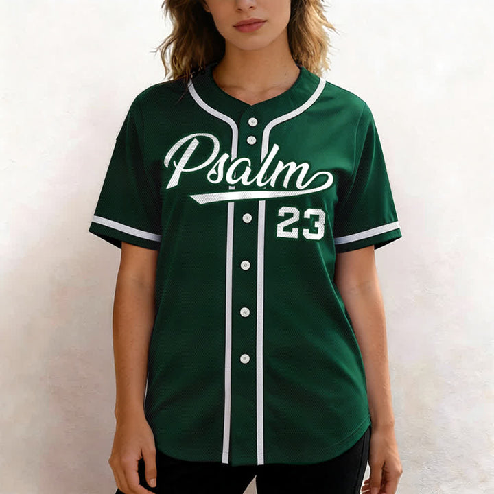 Maillot de baseball unisexe style rétro sport Christianartworkshop Psaume 23 - image 47